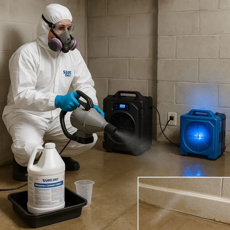 Sanitization and Odor Removal process in Angier, NC